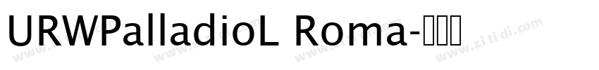 URWPalladioL Roma字体转换